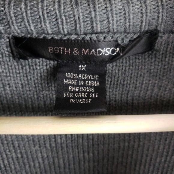 89th & Madison Cowl sweater 1X - Picture 4 of 8
